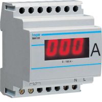 Amperomierz cyfrowy przekładnikowy 0-150A | SM151 Hager