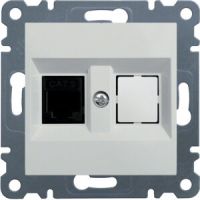 Gniazdo telefoniczne pojedyncze RJ11, biały, Lumina | WL2010 Hager