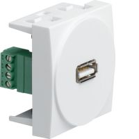 Gniazdo USB, 2M, biały, Systo | WS265 Hager