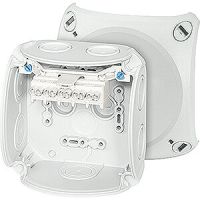 Puszka instalacyjna wewnętrzna DK 0402 GZ IP66 z zaciskiem 5-bieg., 2,5mm2, Cu, szara | 62000149 Hensel