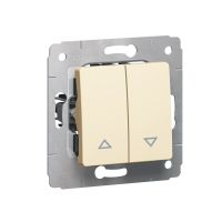 Przycisk sterowania roletami 10A (blokada elektryczna), kremowy, Cariva | 773714 Legrand