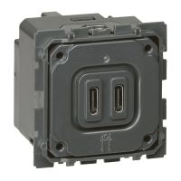 Gniazdo zasilające 2xUSB 5V 3000mA, Celiane | 067466 Legrand