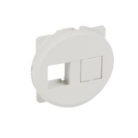 Maskownica gniazda komputerowego Keystone, biała, Celiane | 067357 Legrand