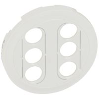 Plakietka gniazd 2x3xRCA/YUV/, biała, Celiane | 068214 Legrand