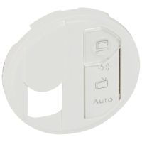 Plakietka gniazda multimedialnego 1XRJ45 STP, biała, Celiane | 068291 Legrand