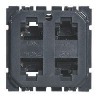 Gniazdo multimeidalne 4xRJ45 STP kat. 6 mechanizm Celiane | 067394 Legrand