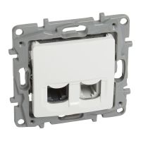 Gniazdo RJ12+RJ45 kat. 5e UTP białe Niloe/Niloe Selection | 764570 Legrand