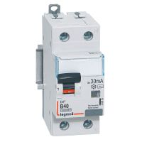 Wyłącznik różnicowo-nadprądowy P 312 2P B 40A 30MA typ AC 10KA serii DX3 | 410976 Legrand