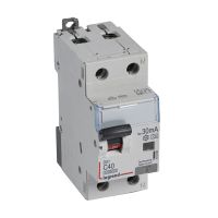 Wyłącznik różnicowo-nadprądowy P 312 2P C 40A 30MA typ A 10KA serii DX3 | 411300 Legrand