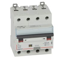 Wyłącznik różnicowo-nadprądowy P314 4P C 10A 30mA typ AC serii DX3 | 411185 Legrand