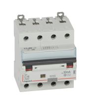 Wyłącznik różnicowo-nadprądowy P314 4P C 16A 30mA typ AC serii DX3 | 411186 Legrand