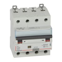 Wyłącznik różnicowo-nadprądowy P314 4P C 20A 30mA typ AC serii DX3 | 411187 Legrand