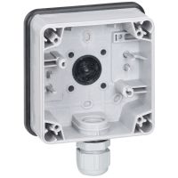 Puszka n/t pojedyncza IP66, 1 wejście, szara, Plexo | 090491 Legrand
