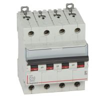 Wyłącznik nadprądowy S 304 4P D 10A 6000A serii DX3 | 408145 Legrand