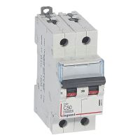 Wyłącznik nadprądowy S312 2P C 50A 10000A serii DX3 | 409207 Legrand