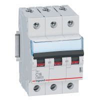 Wyłącznik nadprądowy S313 3P C 16A 10kA serii TX3 | 404222 Legrand