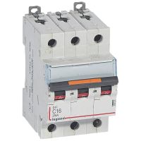 Wyłącznik nadprądowy S323 C16 3P 16A 25kA DX3 | 409781 Legrand