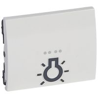 Klawisz z symbolem lampy do mechanizmów podświetlanych, arctic, Sistena Life | 771010 Legrand