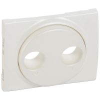 Plakietka gniazda antenowego TV-RD, pearl, Sistena Life | 771572 Legrand