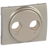 Plakietka do gniazd antenowych TV-RD, titan, Sistena Life | 771472 Legrand
