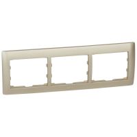 Ramka potrójna pozioma, titan, Sistena Life | 771403 Legrand