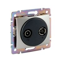 Gniazdo antenowe TV-RD typu gwiazda, aluminium, Valena | 770132 Legrand