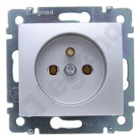 Gniazdo pojedyncze z/u 16A, zaciski śrubowe, aluminium, Valena | 770196 Legrand