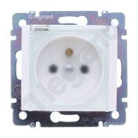 Gniazdo pojedyncze z/u 16A, IP44, zaciski śrubowe, białe, Valena | 774221 Legrand