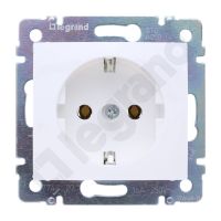 Gniazdo pojedyncze z/u 16A Schuko, białe, Valena | 774420 Legrand