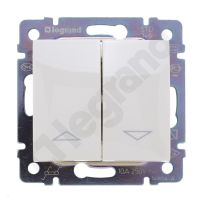 Łącznik sterowania roletami z blokadą mechaniczną, kremowy, Valena | 774304 Legrand