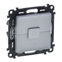 Łącznik sterowania roletami 10A, aluminium, Valena Life | 752329 Legrand
