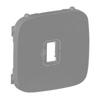 Plakietka gniazda USB z przewodem, aluminium, Valena Allure | 754757 Legrand
