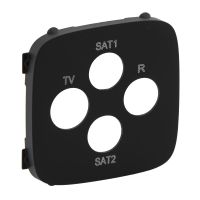 Plakietka gniazda TV-RD-sat-sat czarna, Valena Allure | 754818 Legrand