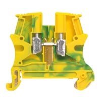 Złączka Viking 1 torowa 6mm2, metalowa podstawa, żółto-zielona (dla obwodów ochronnych) | 037172 Legrand