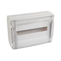 Rozdzielnica naścienna XL3 125, 1x18, IP40, drzwi przezroczyste | 401656 Legrand