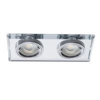 Oprawa sufitowa punktowa Morta CT-DSL250-SR 2x50W MR16 Gx5,3 12V IP20, srebrna | 19362 Kanlux