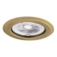 Oprawa sufitowa punktowa Argus CT-2114-BR/M 50W MR16 Gx5,3 12V IP20, matowy mosiądz | 324 Kanlux