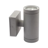 Oprawa elewacyjna Bart EL-235 2x35W GU10 220-240V IP54, szara | 7080 Kanlux