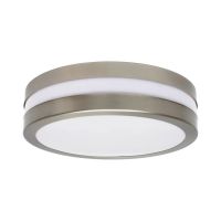 Oprawa plafon hermetyczny Jurba DL-218O 2x18W E27 220-240V IP44, matowy chrom | 8980 Kanlux