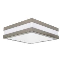Oprawa plafon hermetyczny Jurba DL-218L 2x18W E27 220-240V IP44, matowy chrom | 8981 Kanlux