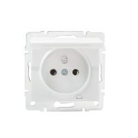 Gniazdo zasilające francuskie, IP-44 LOGI 02-1560-102, białe | 25087 Kanlux