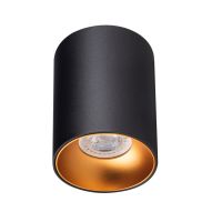 Oprawa sufitowa punktowa RITI GU10 B/G 230V IP20 czarno złota | 27571 Kanlux