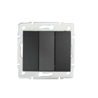 Łącznik potrójny LOGI 02-1090-141, grafit | 25254 Kanlux