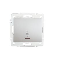 Łącznik schodowy z LED LOGI 02-1140-143, srebrny | 25200 Kanlux