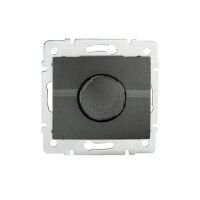 Ściemniacz obrotowy 500W z filtrem LOGI 02-1160-141, grafit | 25260 Kanlux