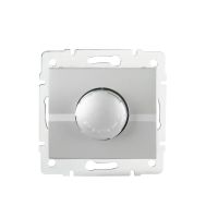 Ściemniacz obrotowy 500W z filtrem LOGI 02-1160-143, srebrny | 25201 Kanlux