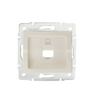 Adapter gniazdo komputerowe pojedyncze (RJ45 Jack), bez gniazda LOGI 02-1399-003, kremowy | 25927 Kanlux