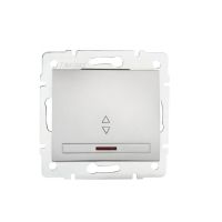 Łącznik schodowy z LED DOMO 01-1140-243, srebrny | 24845 Kanlux