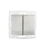 Łącznik dwugrupowy świecznikowy DOMO 01-1010-243, srebrny | 24830 Kanlux