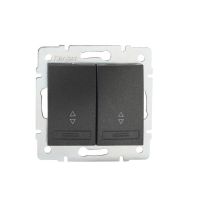 Łącznik podwójny, schodowy DOMO 01-1060-241, grafit | 24896 Kanlux